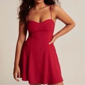 NWT Abercrombie & Fitch Red Mini Dress
